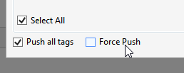 Force Push option