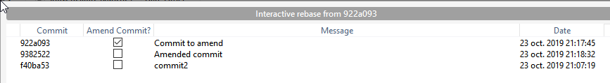 Amend commits from SourceTree